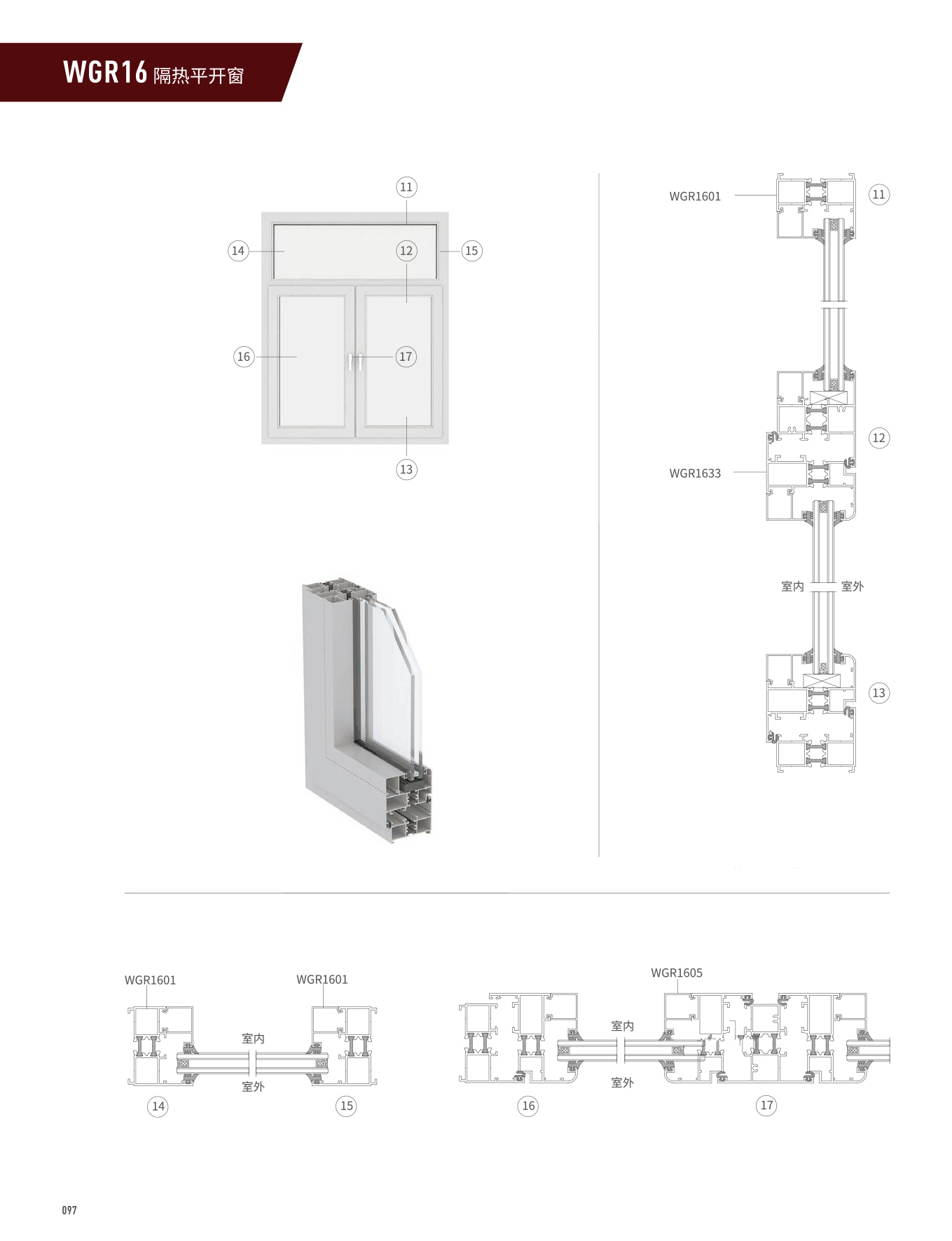 WGR16隔熱平開門、窗