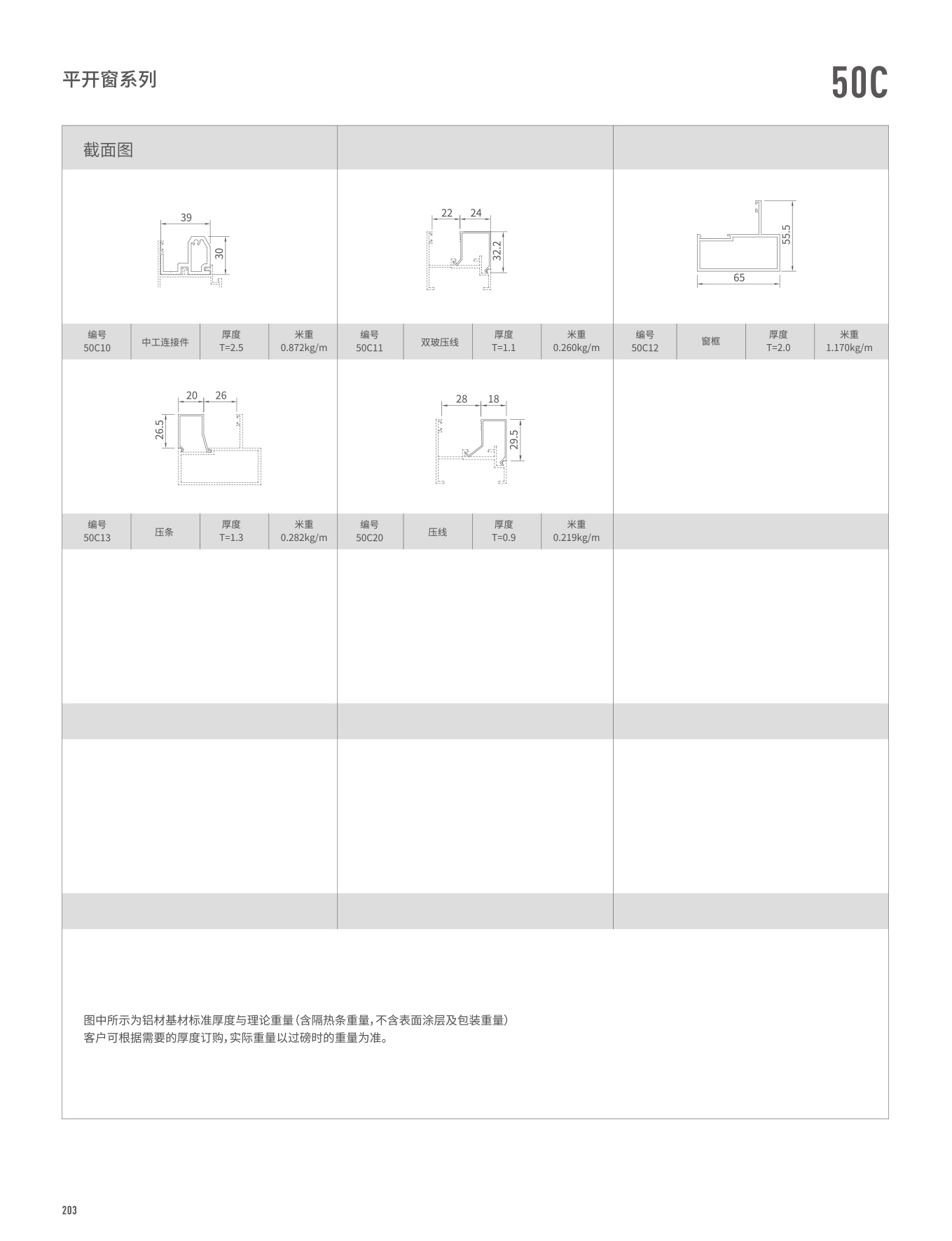 50C系列平開窗