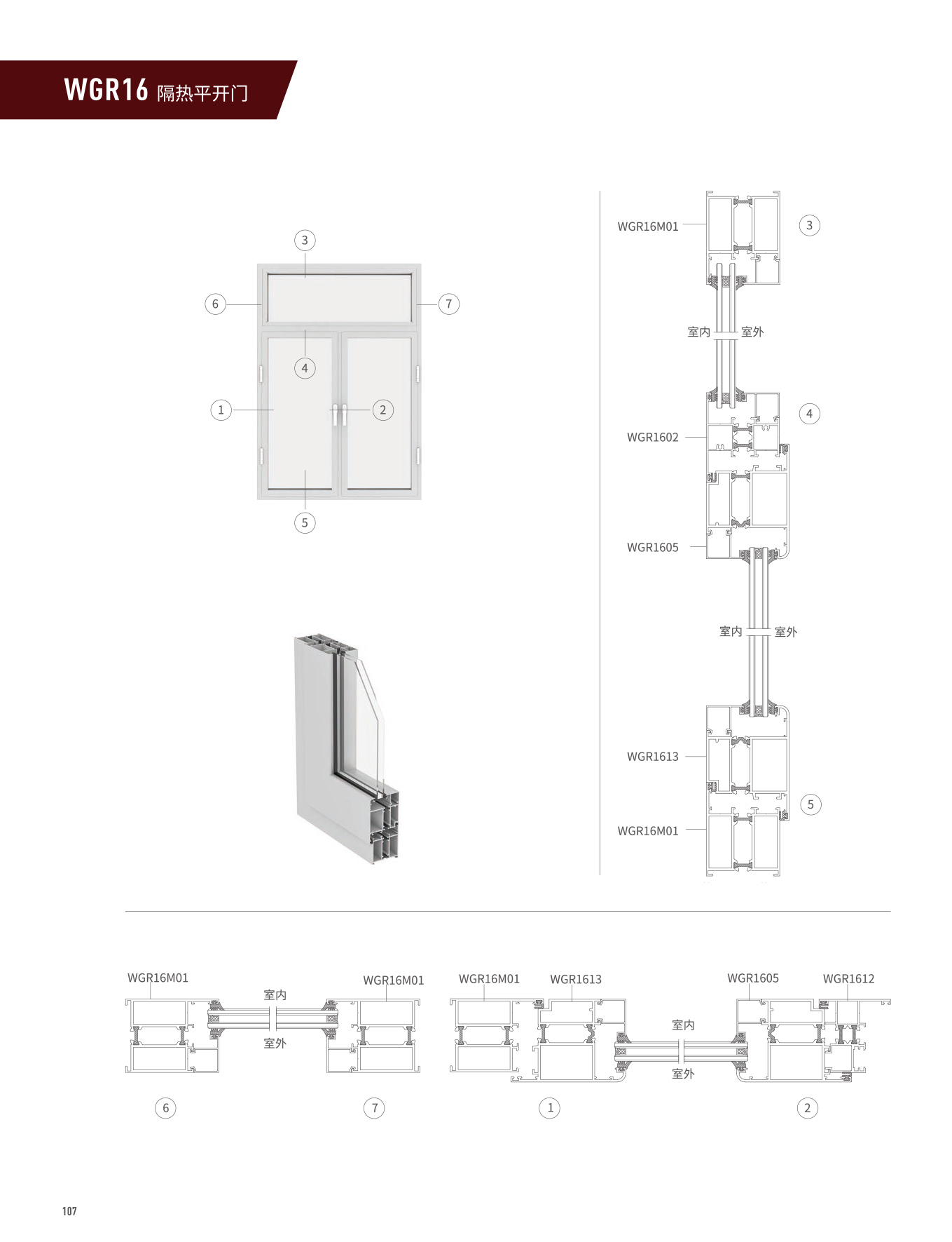 WGR16隔熱平開門、窗