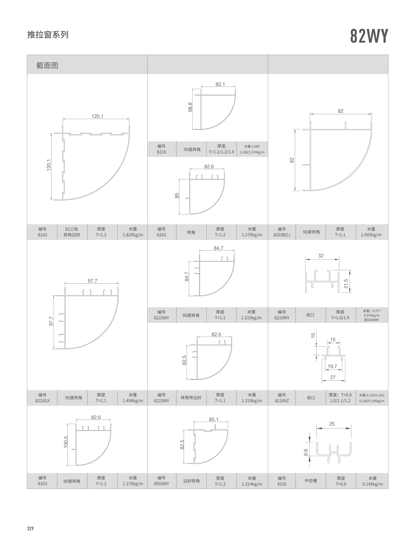 82WY系列推拉窗