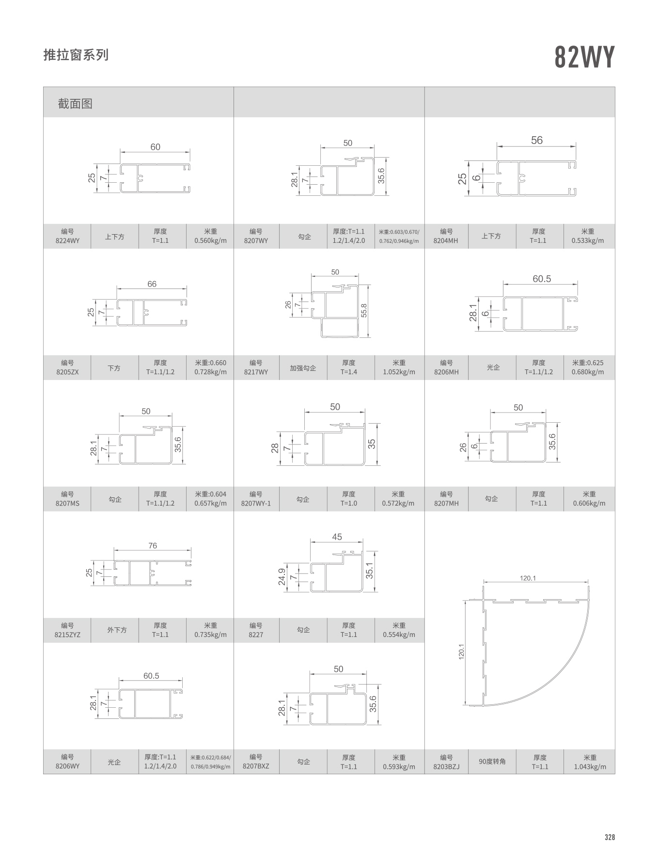 82WY系列推拉窗