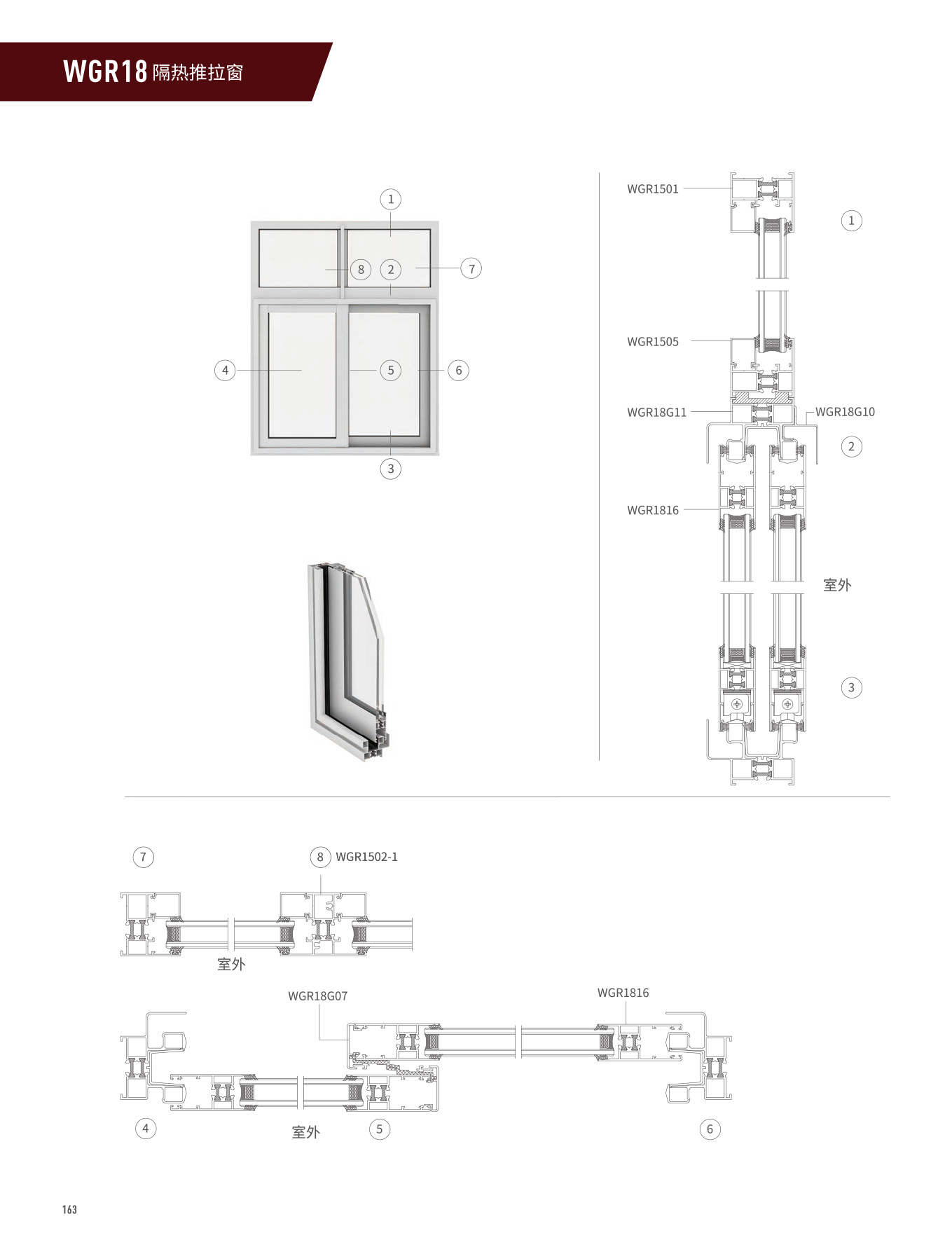 WGR18M隔熱推拉門、窗